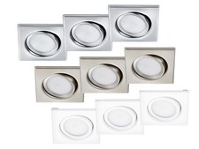 LED Einbaustrahler Decke 3er Set eckig Spot schwenkbar 5W - Deckenbeleuchtung