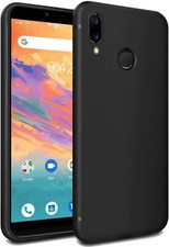 For UMIDIGI A3S Case, Black Slim Armour Soft Silicone TPU Gel Phone Case Cover