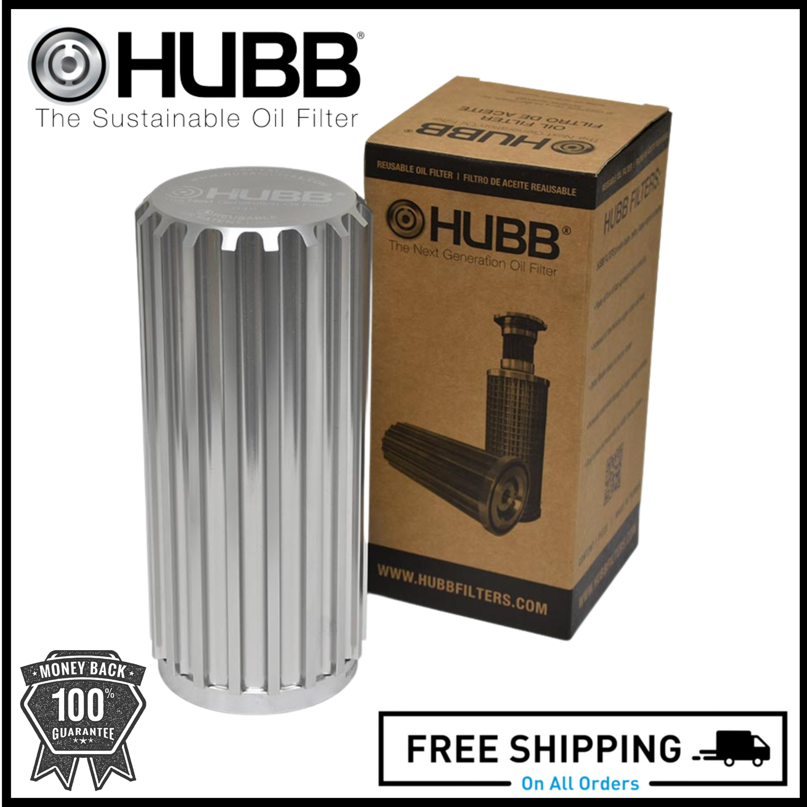 HUBB 8503 Lifetime Reusable Oil Filter Fits 20112020 Ford Powerstroke