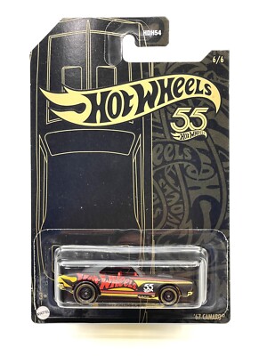 Hot Wheels 55th Anniversary Black & Gold '67 Camaro SUPER CUSTOM