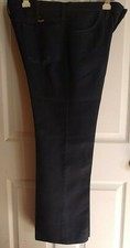 Wrangler Vintage Polyester Pants 36x30 Navy Blue USA