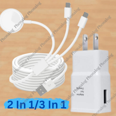Magnetic Charger Cable Fast Charger For Apple Watch/iPhone 14 13 12 Pro Max/iPad