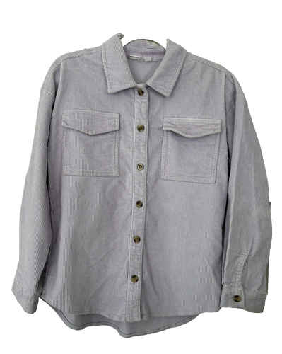 GAP Kids Orchid Petal Corduroy Button Down Shacket Size XL (12) Soft - Picture 2 of 7
