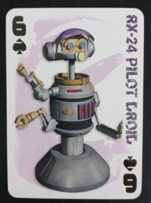 Disney Star Wars Rebels Playing Card RX-24 Pilot Droid 6 Spades