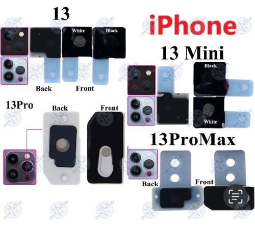 RETINA ANTIPOLVERE VETRO POSTERIORE MICROFONO IPHONE 11 12 13 14 15 MINI PRO MAX - Foto 4 di 6