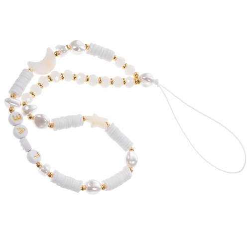 Soft Clay Mobile Phone Chain Beaded Wrist Strap Cute Star Lanyard - 第 5/53 張圖片