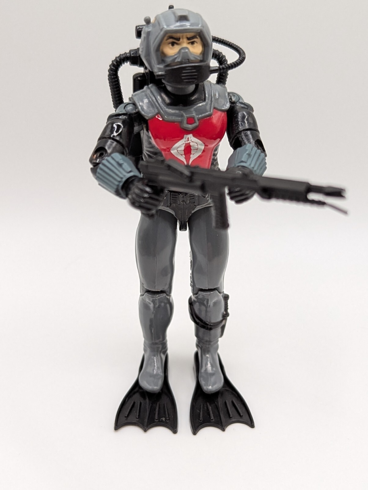 Vintage 1985 GI Joe ARAH Cobra Eels V1 frogman action figure good cond complete