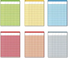 Dry Erase Incentive Chart/Chore/Responsibility/School Attendance/Homework