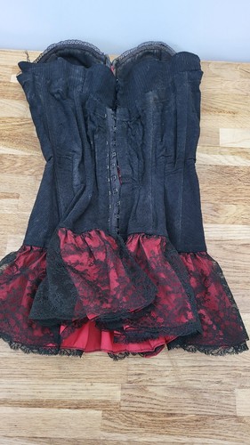 Antique Corset Or Lace And Silk Bodice - Picture 9 of 9