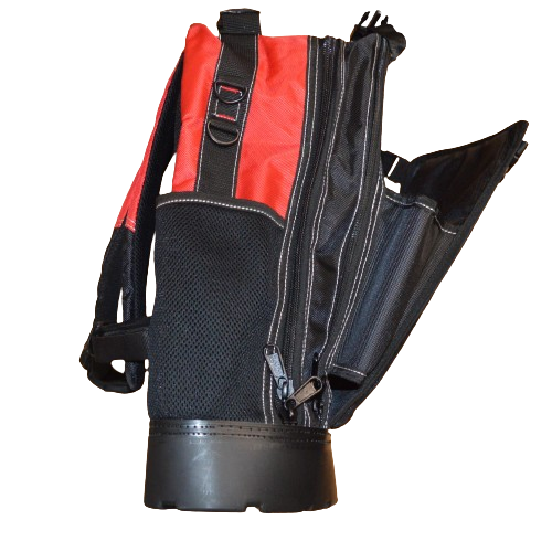 TS Hard base canvas tool backpack bag - Internal pockets & expanding ...