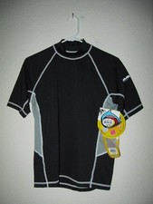 NWT Sun Protection Zone Short Sleeve Rash Guard Top - Unisex Size S - Active Ski
