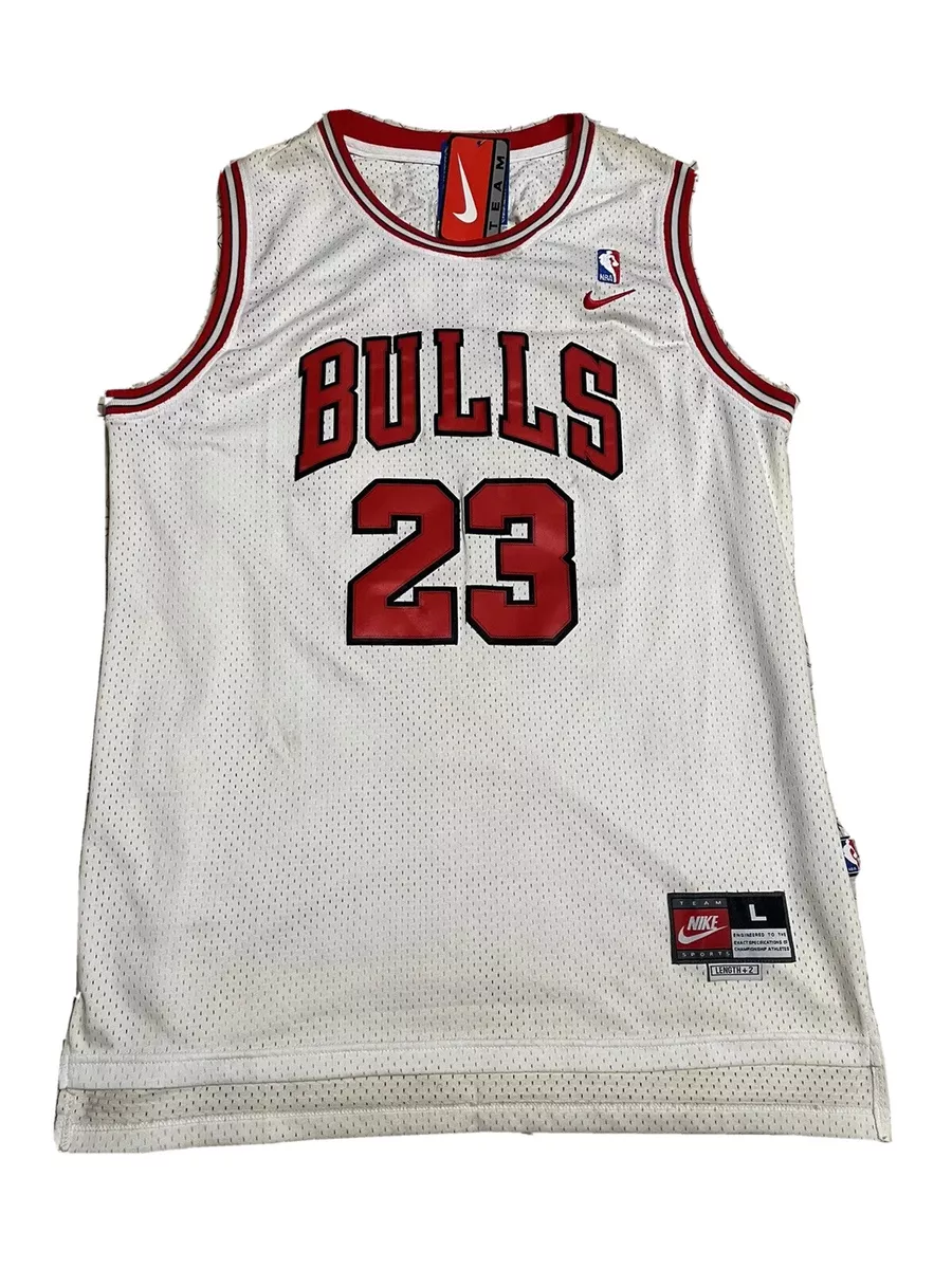 subterráneo Dormido Algún día Nike Authentic MICHAEL JORDAN #23 Chicago Bulls White Jersey New With Tags.  | eBay