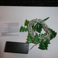 2pcs Wondershop 30 Lumières LED Paillettes Arbre Rosée Lumières Neuf