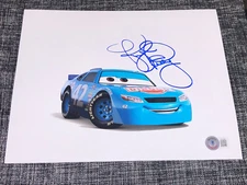 KYLE PETTY SIGNED AUTOGRAPH 8X10 PHOTO NASCAR DISNEY CARS MOVIE BECKETT BAS COA