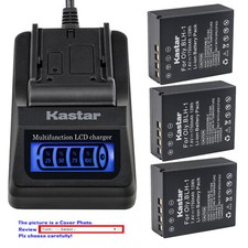Kastar Fully Decod Battery LCD Quick Charger for Olympus BLH-1 OM-D E-M1 Mark II