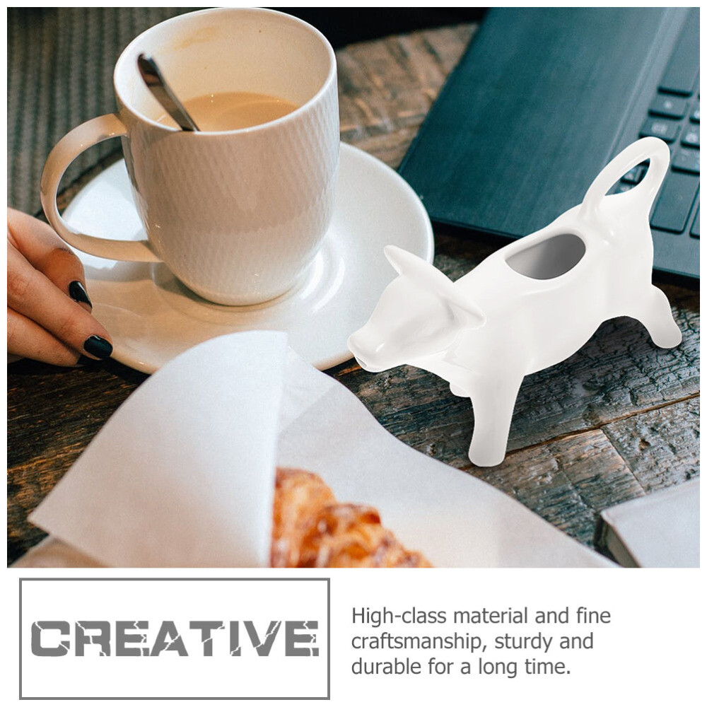 6 Pcs Ceramic Milk Jug Ceramics Creamer Container Cow Gravy Boat eBay