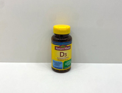 NEW Nature Made D3 Maximum Strength 10,000 IU 250 MCG Softgels SEALED 04/2026