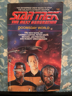 Star Trek: TNG #12-Doomsday World Carter/David/Friedman/Greenberger SIGNED BY 3