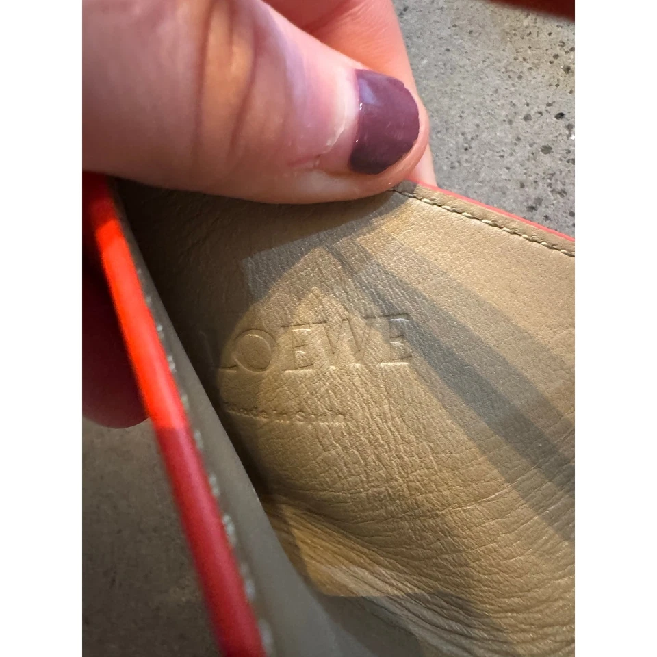 Loewe Puzzle Bolsa Plegable Naranja Bolso Dije Piel de becerro Auténtico Certificado de Autenticidad Foto 3 de 4