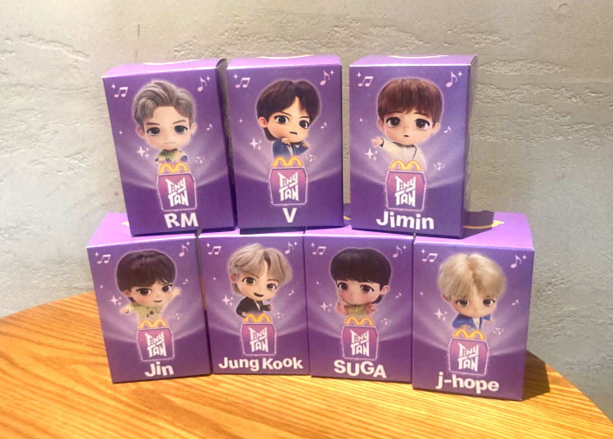 BTS TinyTan Figures x McDonald's Happy Meal Toy 2025 Korea +
