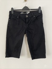 Seven Los Angeles Black Jeans Shorts Size W31