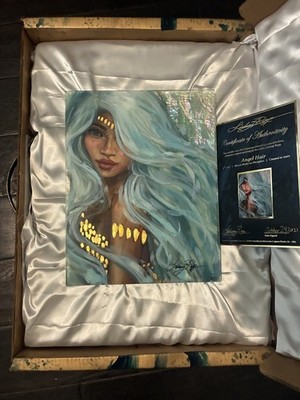 Lindsay Rapp Angel Hair Original Painting | Mixed Media on Plexiglass 11x14