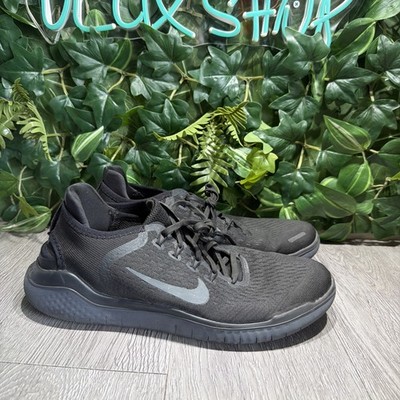 Nike Free RN 2018 Black/Anthracite Men's Running Shoe Size 10