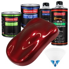 Fire Red Pearl Quart Kit Low Voc Urethane Basecoat Car Auto Body Paint Kit