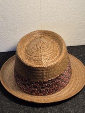 Stetson Vintage Coconut Hat. 6 5/8 Pork Pie, Fedora Excellent Condition. ...
