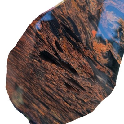 Tri-Flow Obsidian Slab - Multiple Flow Patterns - Glass Butte Oregon