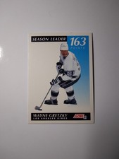 WAYNE GRETZKY SEASON LEADER 162 POINTS 1991 SCORE OILERS KINGS RANGERS