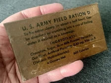 Edible WWII D Ration Bar - Museum Quality Reproduction Chocolate