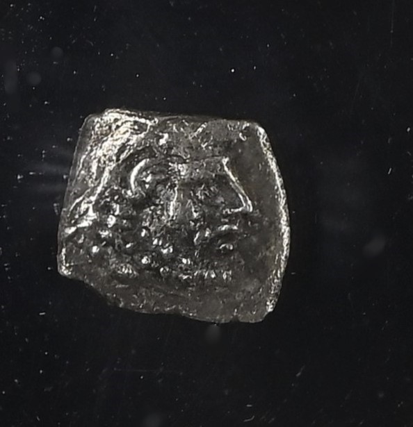 CILICIA Wolf & Deity NGC 400BC Unknown Mint Silver Ancient Greek Obol Coin D629