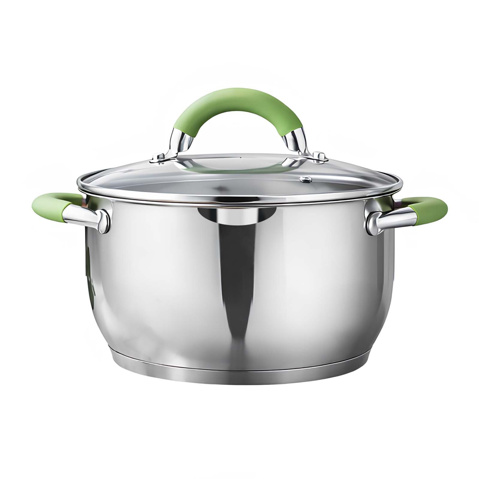 Casserole 16cm inox Swisgold anti-brûlure à poignées isolantes