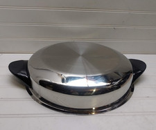 Saladmaster Cover 11 5/8" Stainless Steel Dome Lid for Electric Skillet Stockpot