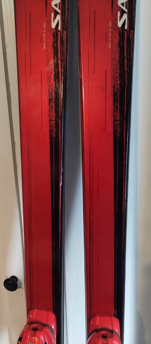 Red Salomon XFree 8 191 Ski Skis with Marker Bindings | eBay
