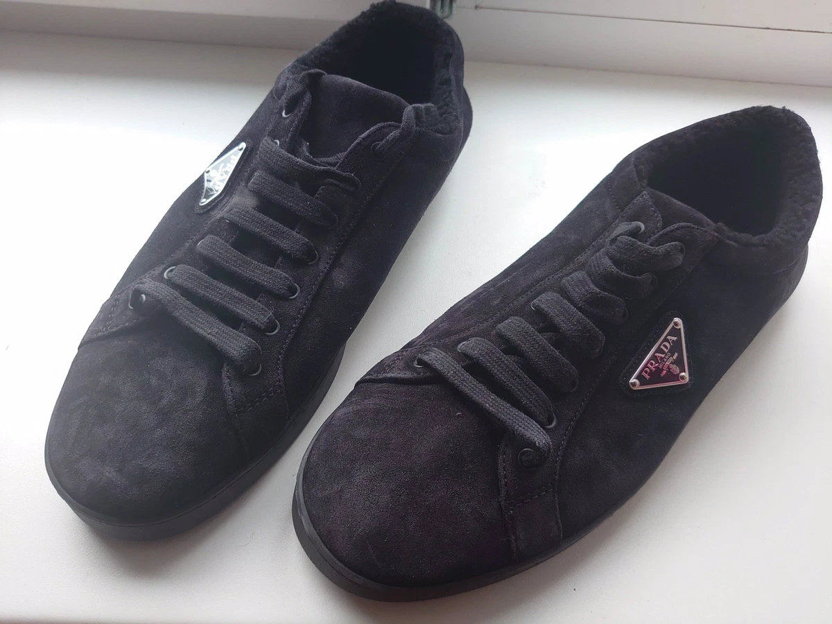 PRADA Black Suede Casual Shoes for Men for sale | eBay