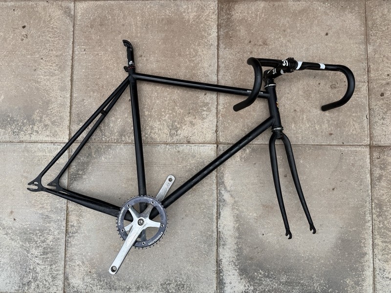 Cinelli GAzzetta Frame In large With Stronglight Cranks, 3T Bars, Stem, Seatpost