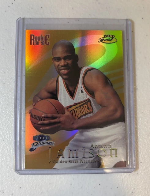 Antawn Jamison 1998-99 Fleer Brilliants #104TG Rookie 24 Karat /24 24KT RC