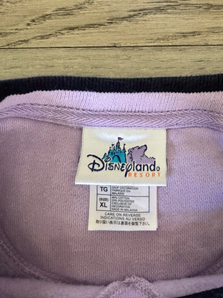 Винтажная женская толстовка Tinker Bell XL Disneyland Resort 90-е мультфильм США - Изображение 3 из 3