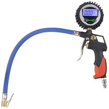 Digital Pressure Gauge Tire Inflator 230 PSI Heavy Duty Air Chuck Compressor