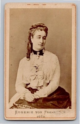 CDV 1870 Kaiserin Eugenie von Montijo Foto Kaiserliche Sammlung Handtke Foto