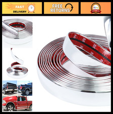 16ft Chrome Trim Molding 1 Car Side Moldings Heavy Duty Self-adhesive Uv-prot 16ft Chrome Trim Molding 1 Car Side Moldings Heavy Duty Self-adhesive Uv-prot