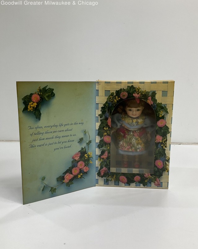 Marie Osmond Fine Porcelain Mother's Day Greeting Card Doll Knickerbocker 1993
