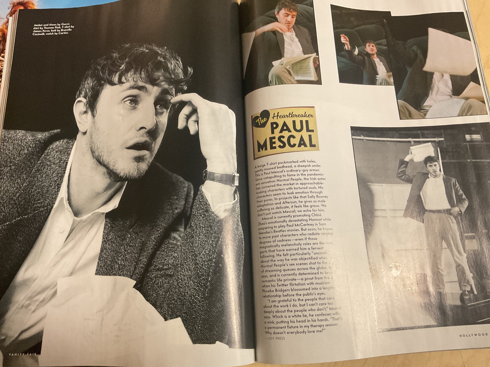 Vanity Fair Hollywood 2026 Jeremy Allen White Glen Powell Jonathan Bailey cover