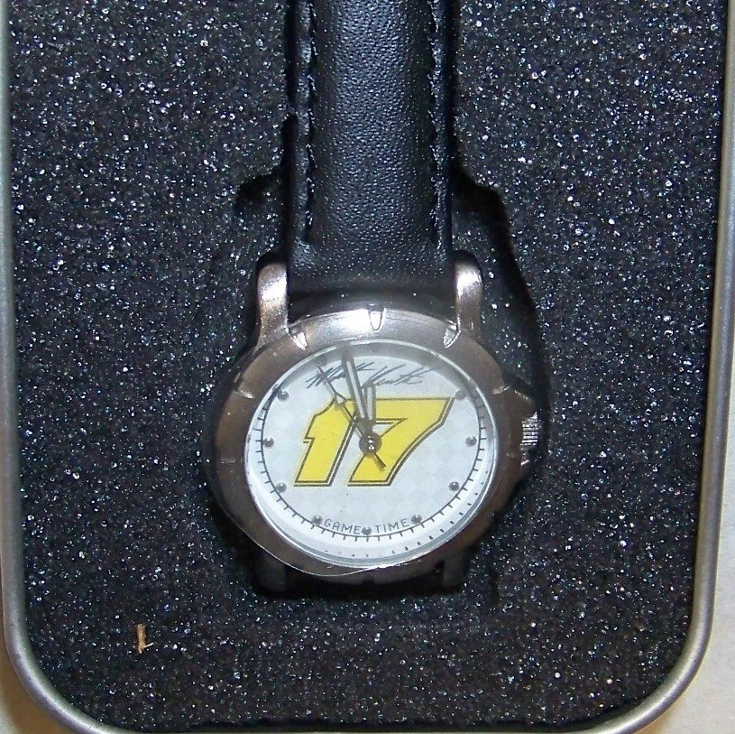 RELOJ PULSERA GAME TIME DAMAS CONDUCTORES/JUGADORES #17 MATE KENSETH NUEVO EN BUEN ESTADO Foto 2 de 3