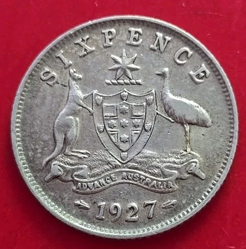 1927 Australia Sixpence — photo from the most recent tracked eBay sale