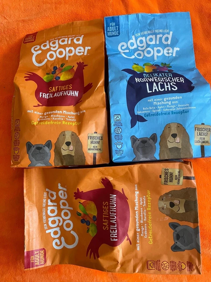 Edgard Cooper Hund Trockenfutter 3x 2,5 kg
