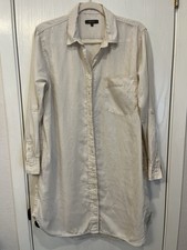Quince 100% European Linen Shirt Dress Womens XS Sand Minimalist Coastal Preppy