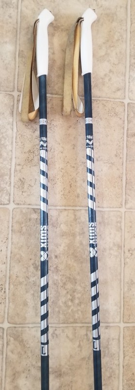 SWIX SKI POLES 130CM, MADE IN NORWAY .